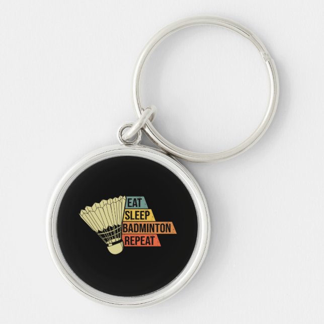 Badminton Retro Vintage Key Ring (Front)