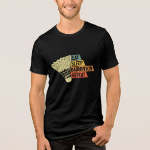 Badminton Retro Vintage Tri-Blend Shirt