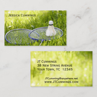 Badminton Set to Go Business Card