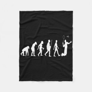 Badminton Shirt Badminton Evolution Of Badminton T Fleece Blanket