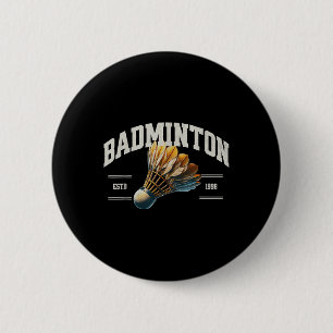Badminton Shuttle _3 6 Cm Round Badge
