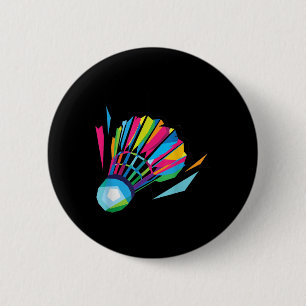 Badminton Shuttle Badminton 6 Cm Round Badge