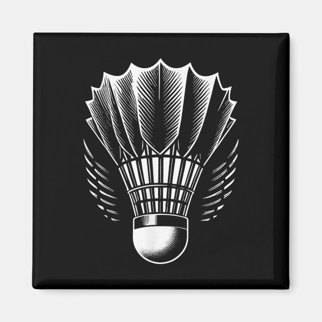 Badminton Shuttle Badminton Lover  Magnet (Front)