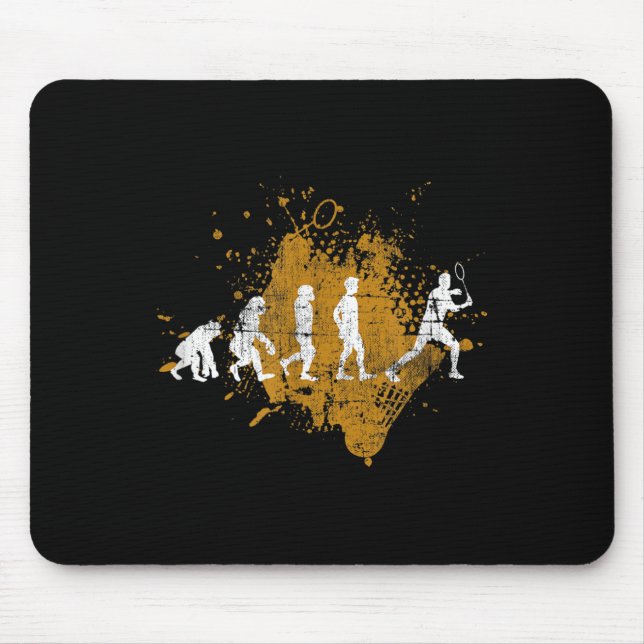 Badminton Shuttle Badminton Player Evolution  Mouse Pad (Front)