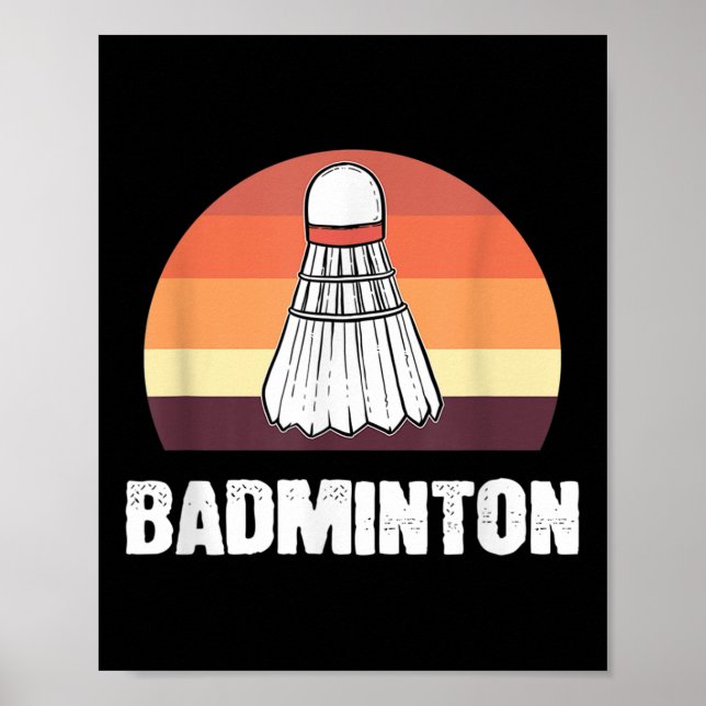 Badminton Shuttle Badminton Player  Poster (Front)