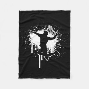 Badminton Shuttle Badminton Players Men Women  Fleece Blanket