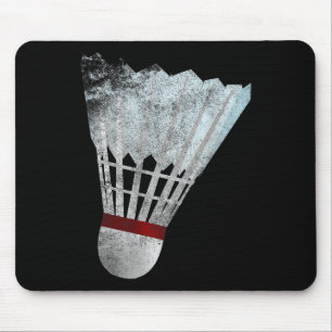Badminton Shuttle Birdie Tee Shirt Player Gift Ide Mouse Pad