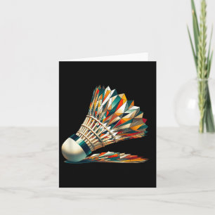 Badminton Shuttle  Card