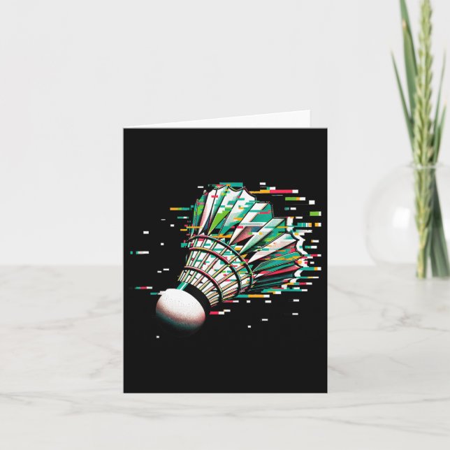 Badminton Shuttle  Card (Front)