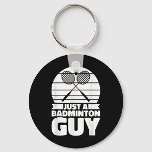 Badminton Shuttle Court Racquet - Just A Badminton Key Ring