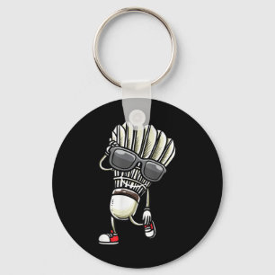 Badminton Shuttle Dancing  Key Ring