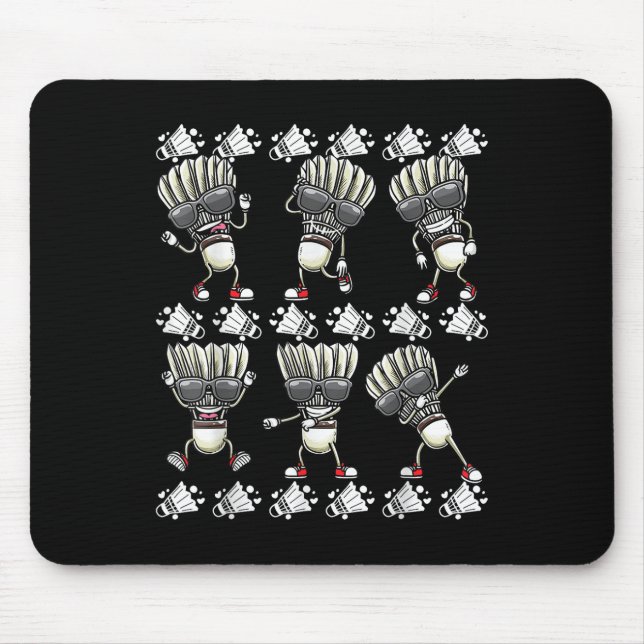 Badminton Shuttle Dancing  Mouse Pad (Front)