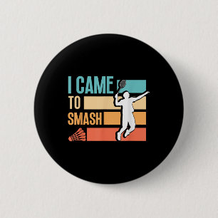 Badminton Shuttle Enthusiast Sports Racket Coach T 6 Cm Round Badge