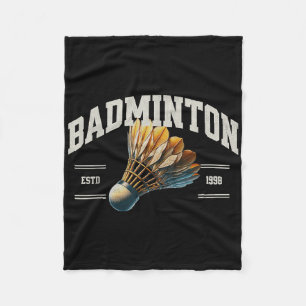 Badminton Shuttle Fleece Blanket