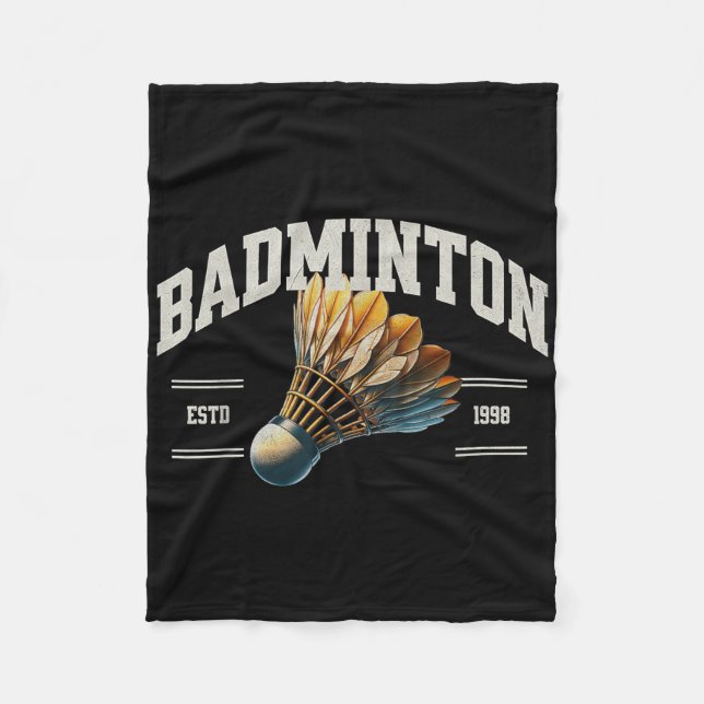 Badminton Shuttle  Fleece Blanket (Front)