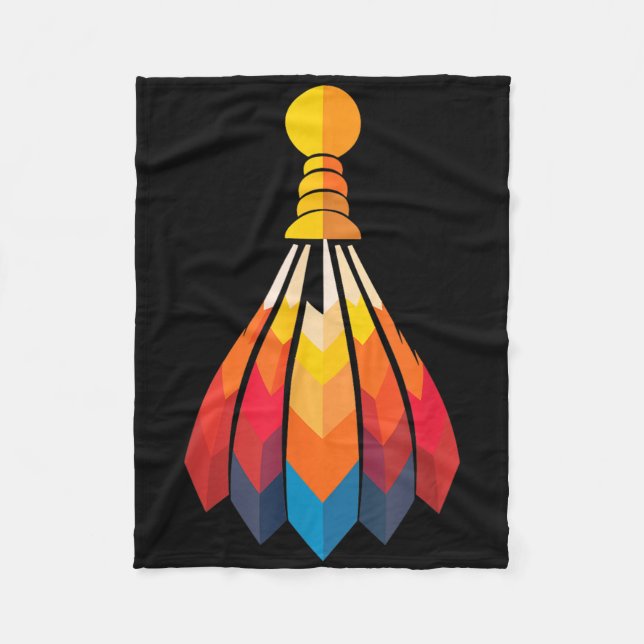 Badminton Shuttle  Fleece Blanket (Front)