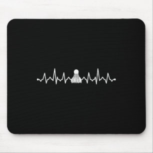 Badminton Shuttle Heartbeat Cool Design For Women Mouse Pad