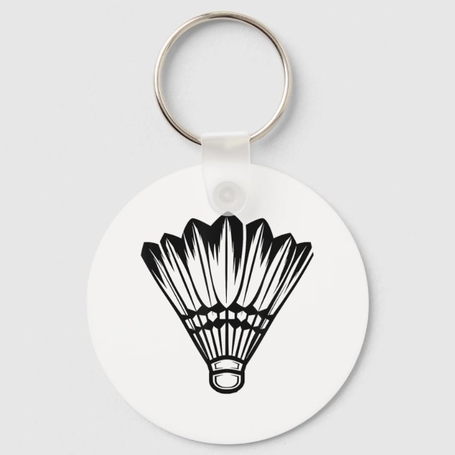 Badminton Shuttle  Key Ring (Front)