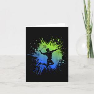 Badminton Shuttle Kids Youth Boys Card