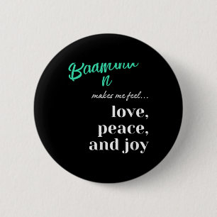 Badminton Shuttle Love Peace Joy Racket Sport  6 Cm Round Badge