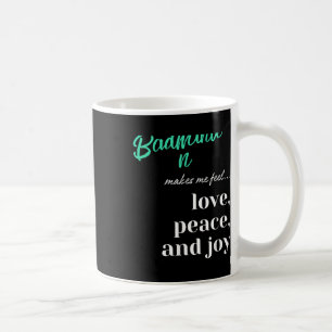 Badminton Shuttle Love Peace Joy Racket Sport Coffee Mug