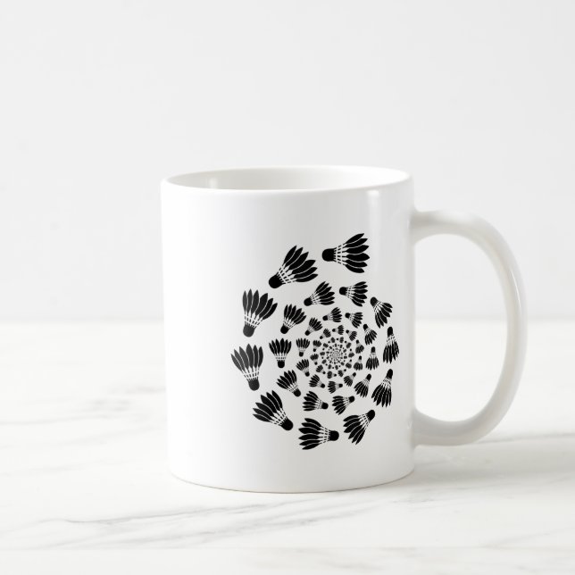 Badminton Shuttle Love Team Player Coach  Coffee Mug (Right)