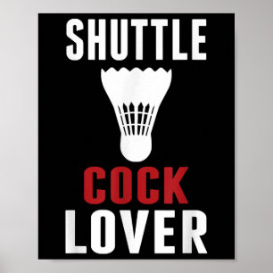 Badminton Shuttle Lover Funny Badminton Mum Dad  Poster