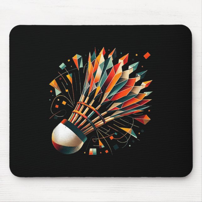 Badminton Shuttle  Mouse Pad (Front)