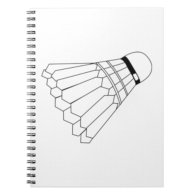 Badminton Shuttle Notebook (Front)