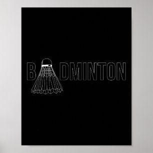 Badminton Shuttle Player Coach Trainer _1 Poster