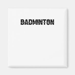 Badminton Shuttle Player - Team Racquet Ekg Heartb Magnet
