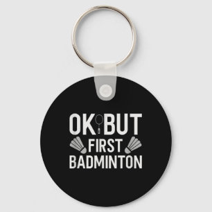 Badminton Shuttle Racket Badminton Player 2 Key Ring