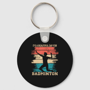 Badminton Shuttle Racket Badminton Player Key Ring