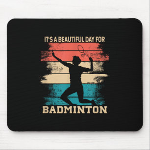 Badminton Shuttle Racket Badminton Player Mouse Pad