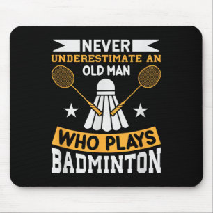 Badminton Shuttle Racket Badminton Player  Mouse Pad