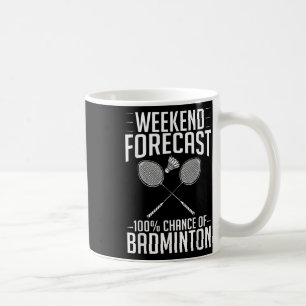 Badminton Shuttle Racket Birdie Player  Coffee Mug