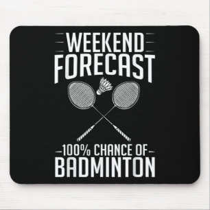 Badminton Shuttle Racket Birdie Player Mouse Pad
