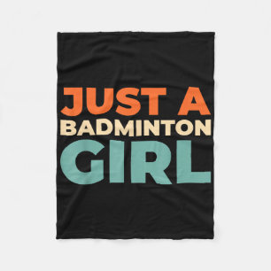 Badminton Shuttle - Racket Player Just A Badminton Fleece Blanket