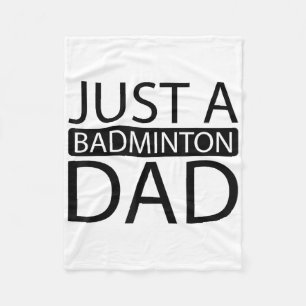 Badminton Shuttle Racket Racquet - Just A Badminto Fleece Blanket