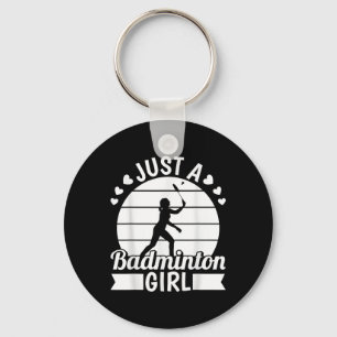 Badminton Shuttle Racket Racquet - Just A Badminto Key Ring