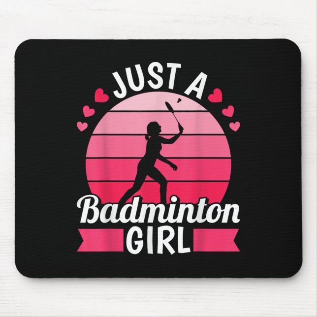 Badminton Shuttle Racket - Racquet Just A Badminto Mouse Pad (Front)