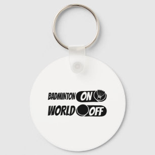 Badminton Shuttle Racket - Team Badminton On World Key Ring