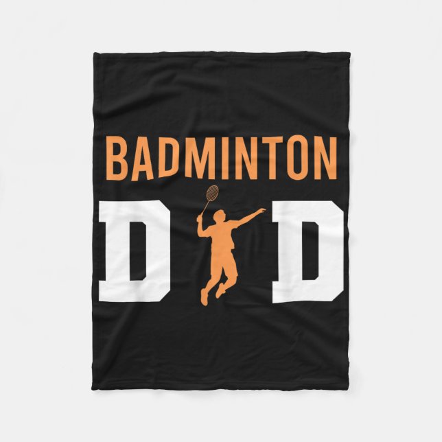Badminton Shuttle Sayings _7  Fleece Blanket (Front)