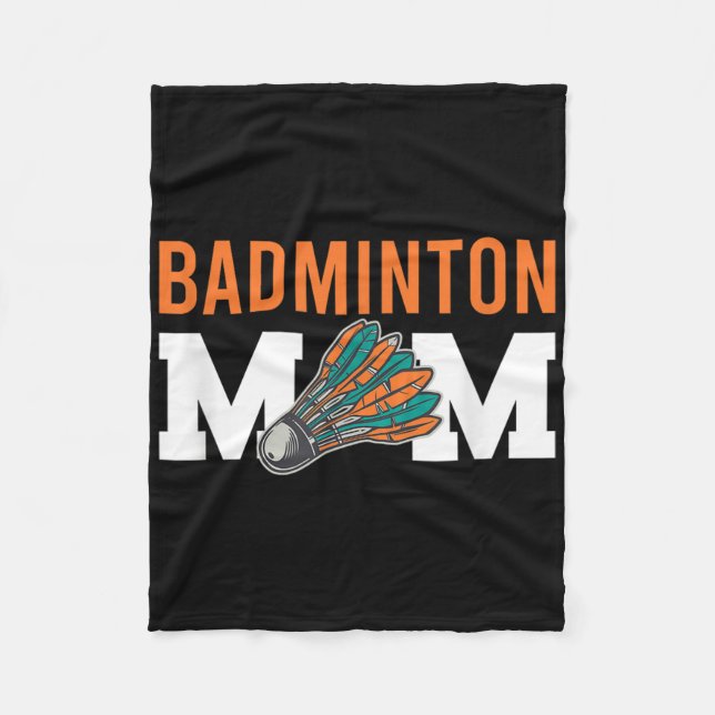 Badminton Shuttle Sayings  Fleece Blanket (Front)