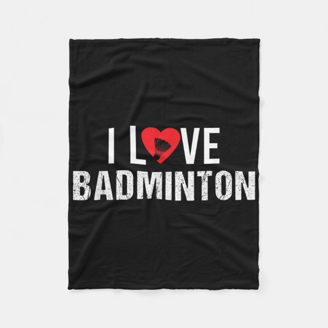 Badminton Shuttle Sayings  Fleece Blanket (Front)