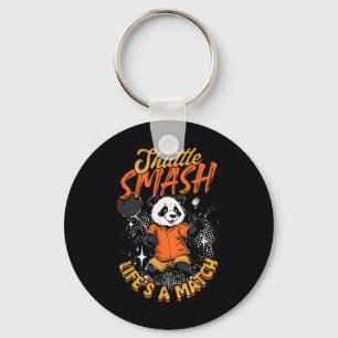 Badminton Shuttle Smash Lifes A Match Key Ring