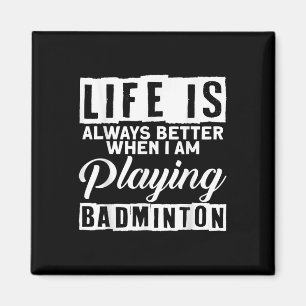 Badminton Shuttle Sport Badminton Player Coach Rac Magnet
