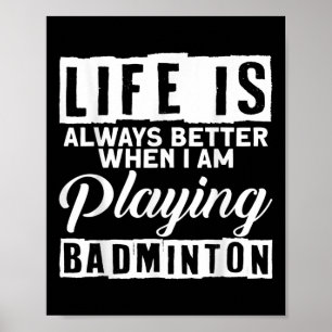 Badminton Shuttle Sport Badminton Player Coach Rac Poster