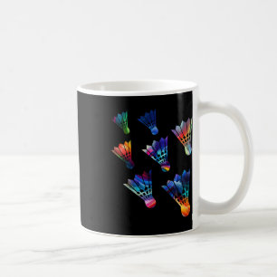 Badminton Shuttle Sports Athlete Vibrant Sporty Coffee Mug