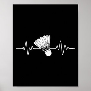 Badminton Shuttle Sports Team Player Funny Badmint Poster